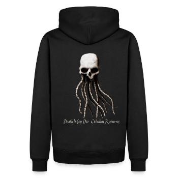 Cthulhu Retuns - Sweat à capuche Premium bio Homme - noir - Dos - Nico (187cm)