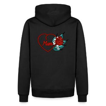 Mother's Day - Men’s Premium Organic Hoodie - black - Back - Nico (187cm)