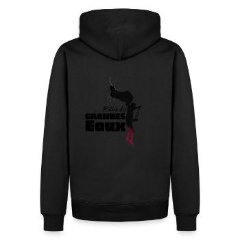 Retiré des grandes eaux - Ps/18:16 - Sweat à capuche Premium bio Homme - noir - Dos - Nico (187cm)