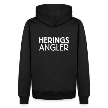 Heringsangler Heringsangeln Hering fangen Heringe - Männer Premium Bio Hoodie - Schwarz - Hinten - Nico (187cm)