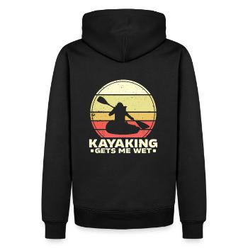 Kayak Kayak Sports extrêmes Eau sauvage - Sweat à capuche Premium bio Homme - noir - Dos - Nico (187cm)