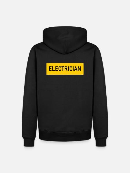 Electrician logo - Men’s Premium Organic Hoodie - black