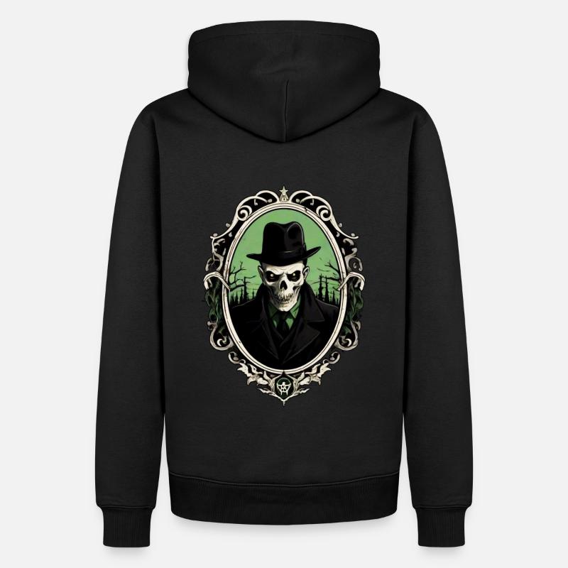 Detective Death - Männer Premium Bio Hoodie - Schwarz