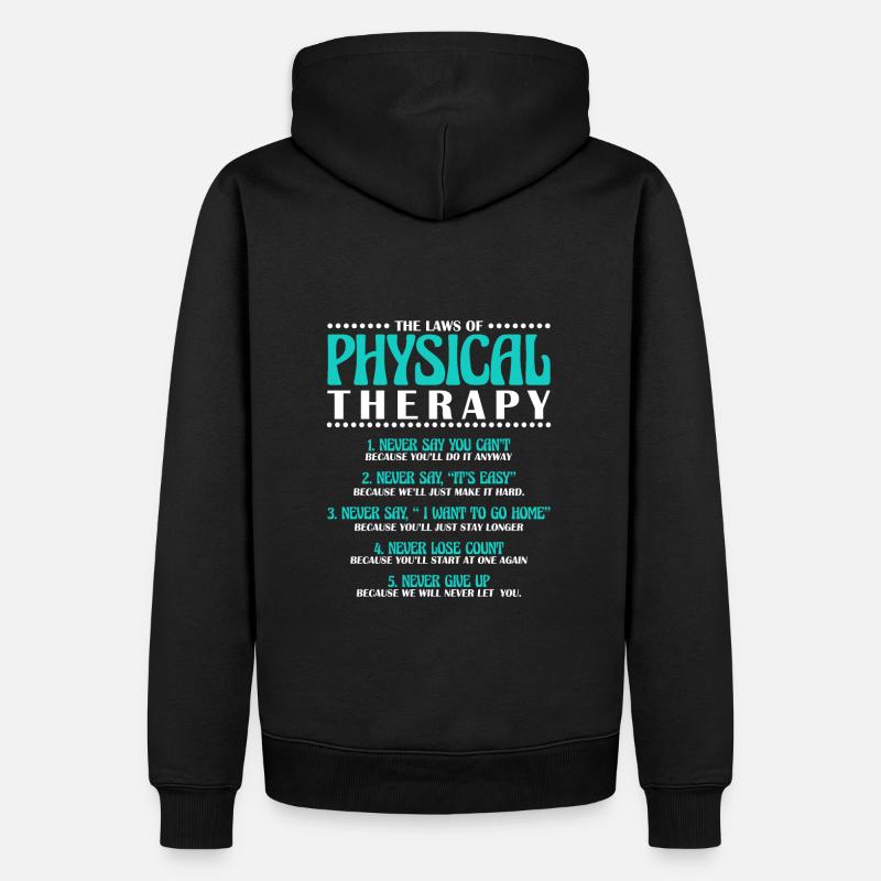 Physiothérapie Physiothérapie Physiothérapeute - Sweat à capuche Premium bio Homme - noir