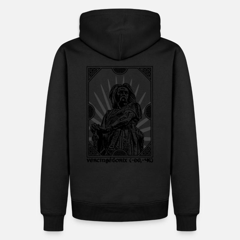 Vercingetorix - Männer Premium Bio Hoodie - Schwarz