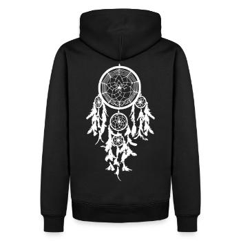Dreamcatcher Dreamcatcher Dreams 2reborn - Men’s Premium Organic Hoodie - black - Back - Nico (187cm)