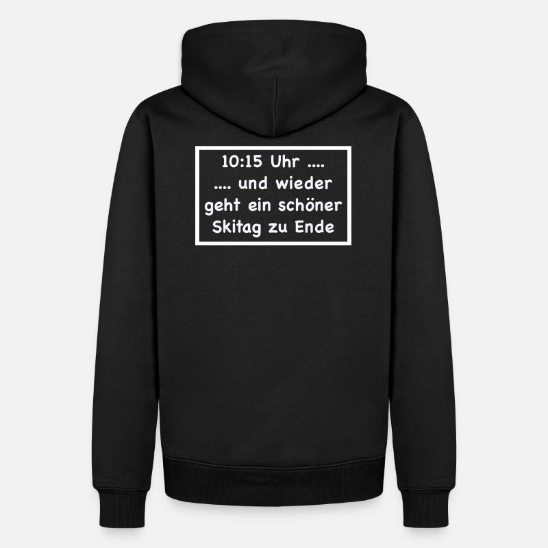Après ski - Sweat à capuche Premium bio Homme - noir