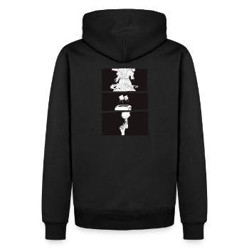 Petite Mort 2 - Männer Premium Bio Hoodie - Schwarz - Hinten - Nico (187cm)