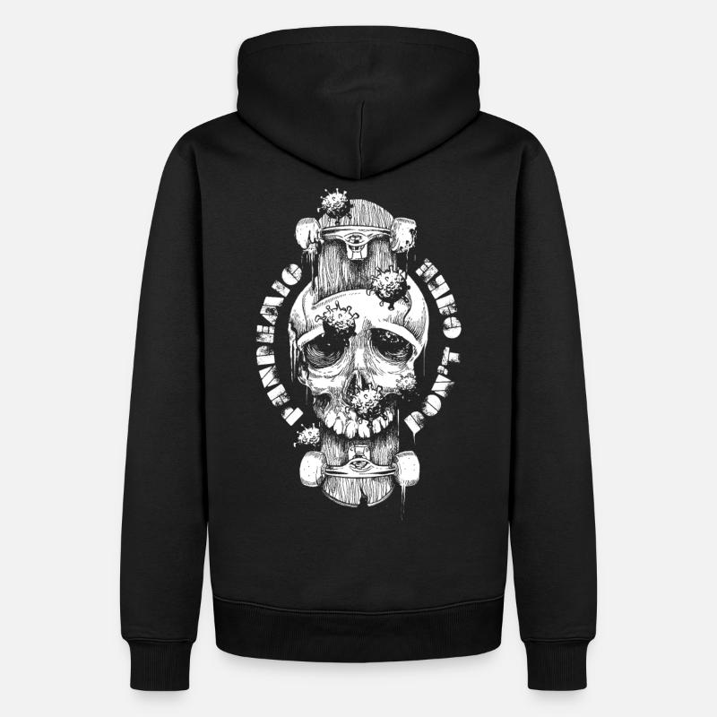 Patineur pandémique - Sweat à capuche Premium bio Homme - noir