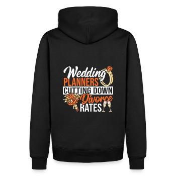 Event Marriage Wedding Planning Wedding Planner - Männer Premium Bio Hoodie - Schwarz - Hinten - Nico (187cm)