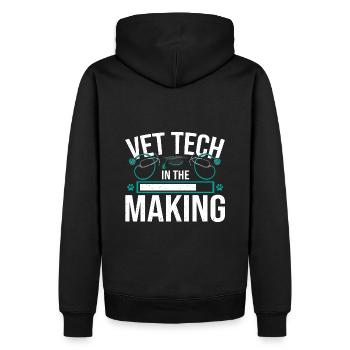 Veterinary School Vet Tech in the Making - Men’s Premium Organic Hoodie - black - Back - Nico (187cm)
