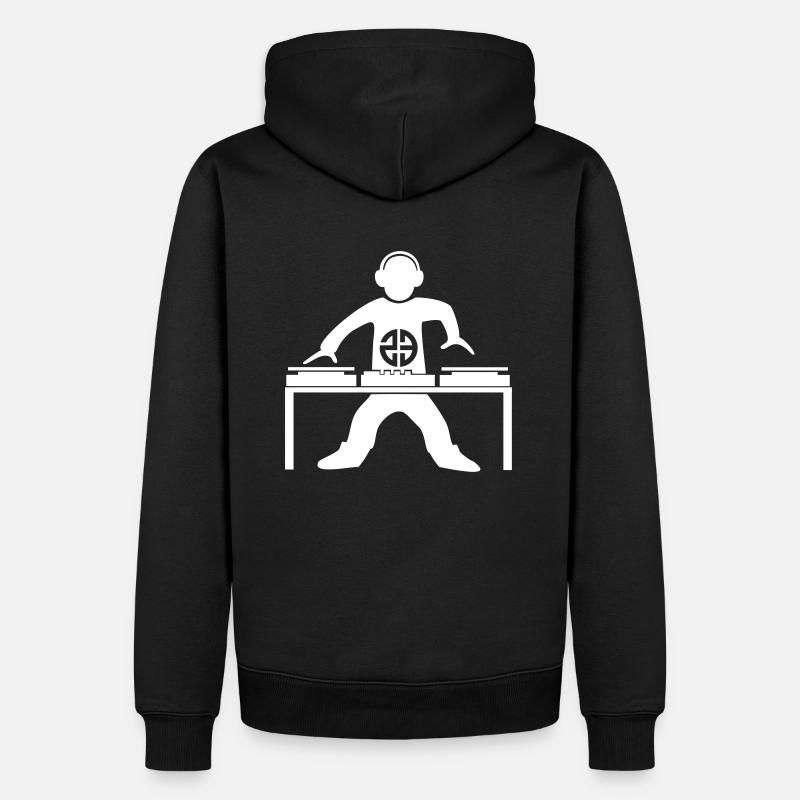 dj 23 tekno - Sweat à capuche Premium bio Homme - noir