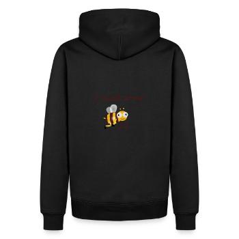 B12 deficiency - Men’s Premium Organic Hoodie - black - Back - Nico (187cm)