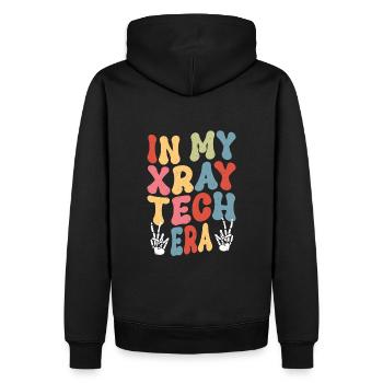 À l’époque des rayons X - Sweat à capuche Premium bio Homme - noir - Dos - Nico (187cm)