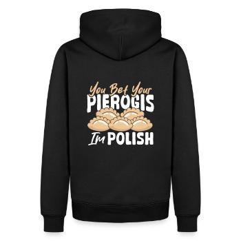 Vous pouvez parier que votre pierogi sera un - Sweat à capuche Premium bio Homme - noir - Dos - Nico (187cm)