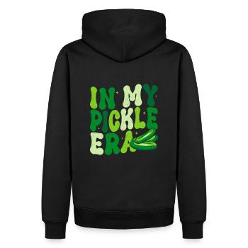 In meiner Gurken-Ära - Männer Premium Bio Hoodie - Schwarz - Hinten - Nico (187cm)