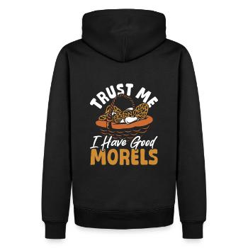 Croyez-moi, j’ai de bons modèles - Sweat à capuche Premium bio Homme - noir - Dos - Nico (187cm)