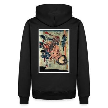 Animal performance - Men’s Premium Organic Hoodie - black - Back - Nico (187cm)