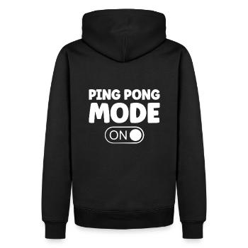 Mode de tennis de table ON Disant Joueur de tennis de table - Sweat à capuche Premium bio Homme - noir - Dos - Nico (187cm)