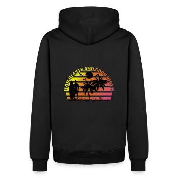 T-shirt Surfer fait de jersey doux et de vibrations estivales - Sweat à capuche Premium bio Homme - noir - Dos - Nico (187cm)