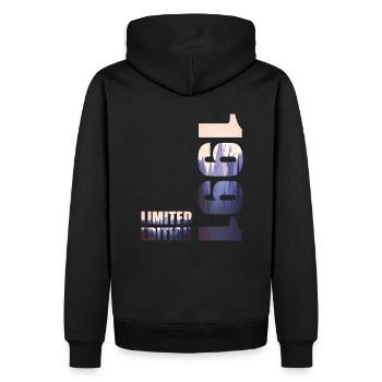 1991. Limited Edition T-Shirt Birthday Idea - Men’s Premium Organic Hoodie - black - Back - Nico (187cm)