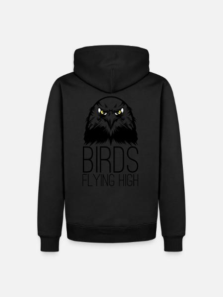 Birds Flying High - Men’s Premium Organic Hoodie - black