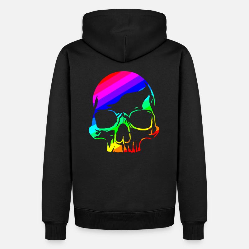Crâne d’orgueil - Sweat à capuche Premium bio Homme - noir