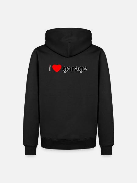 I Love Garage DJ - Men’s Premium Organic Hoodie - black
