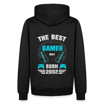 2002 Born Birthday Gamer Gaming Gift - Sweat à capuche Premium bio Homme - noir - Dos - Nico (187cm)