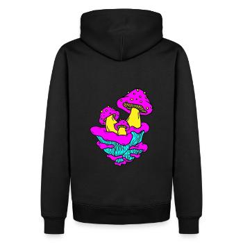 Le monde fantastique de Pilz - Sweat à capuche Premium bio Homme - noir - Dos - Nico (187cm)