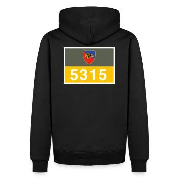 STANAG 5315 - Männer Premium Bio Hoodie - Schwarz - Hinten - Nico (187cm)