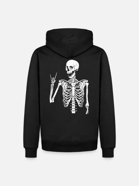 Headbangers Skull - Men’s Premium Organic Hoodie - black
