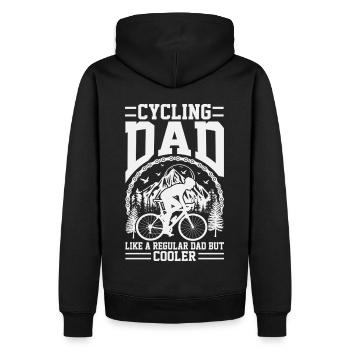VTT Papa Vélo Vélo - Sweat à capuche Premium bio Homme - noir - Dos - Nico (187cm)