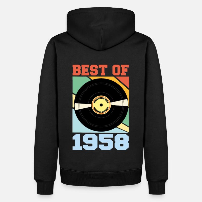 Le meilleur de 1958 - Sweat à capuche Premium bio Homme - noir