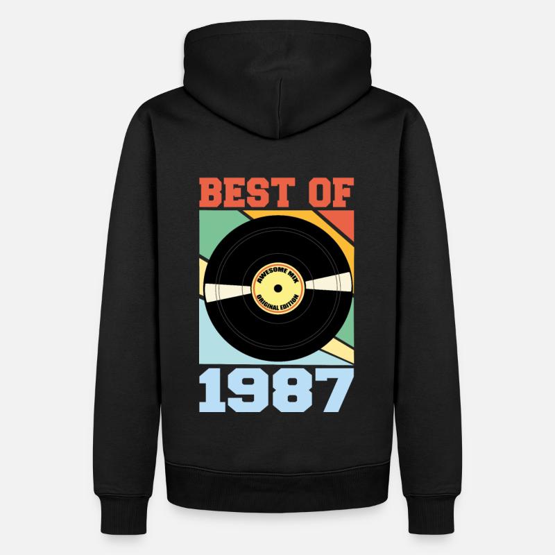 Le meilleur de 1987 - Sweat à capuche Premium bio Homme - noir