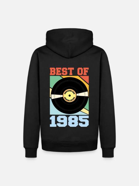Le meilleur de 1985 - Sweat à capuche Premium bio Homme - noir