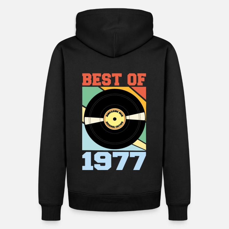 Le meilleur de 1977 - Sweat à capuche Premium bio Homme - noir