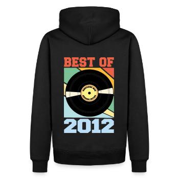 Best of 2012 - Männer Premium Bio Hoodie - Schwarz - Hinten - Nico (187cm)