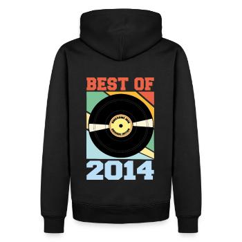 Best of 2014 - Männer Premium Bio Hoodie - Schwarz - Hinten - Nico (187cm)