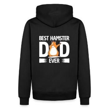 Meilleur hamster papa de tous les temps Dabbing Golden Hamster - Sweat à capuche Premium bio Homme - noir - Dos - Nico (187cm)