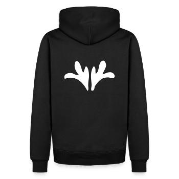 Ornament – Vectorgraphic - Men’s Premium Organic Hoodie - black - Back - Nico (187cm)