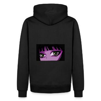 Anime Augen Manga Eyes - Sweat à capuche Premium bio Homme - noir - Dos - Nico (187cm)