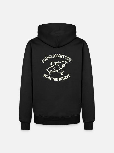 Science Doesn't Care What You Believe E-school - Männer Premium Bio Hoodie - Schwarz