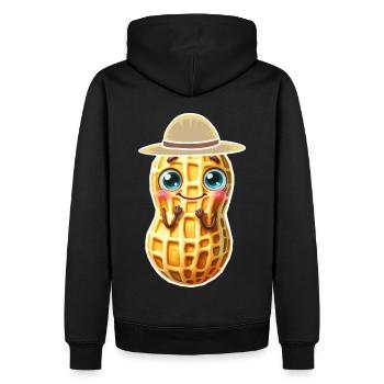 Cacahuètes Cacahuètes Enfants Enfant Noix - Sweat à capuche Premium bio Homme - noir - Dos - Nico (187cm)
