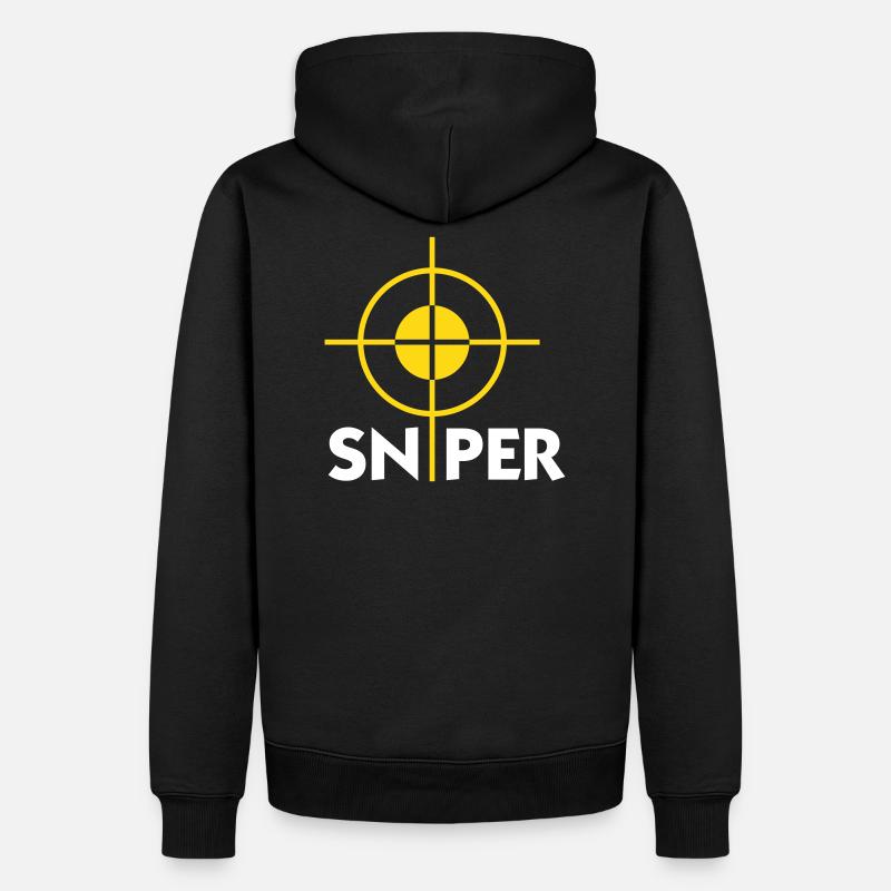 Ich bin ein Scharfschütze - Männer Premium Bio Hoodie - undefined