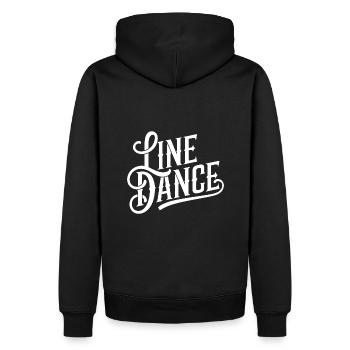 Line Dancing Country Dance - Line Dance Tanzen - Männer Premium Bio Hoodie - Schwarz - Hinten - Nico (187cm)