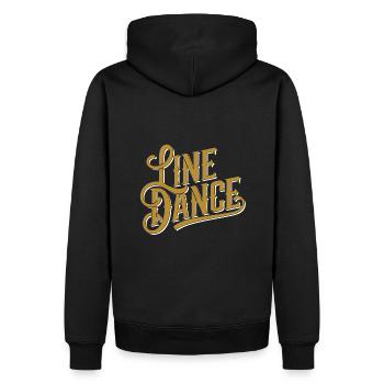 Line Dancing Country Dance - Line Dance Tanzen - Männer Premium Bio Hoodie - Schwarz - Hinten - Nico (187cm)