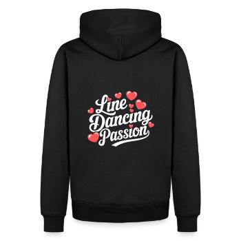 Line Dancing Country Dance - Line Dance Tanzen - Männer Premium Bio Hoodie - Schwarz - Hinten - Nico (187cm)