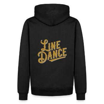 Line Dancing Country Dance Dancing is fun - Men’s Premium Organic Hoodie - black - Back - Nico (187cm)