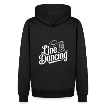 Line Dancing Country Dance - Line Dance Tanzen - Männer Premium Bio Hoodie - Schwarz - Hinten - Nico (187cm)